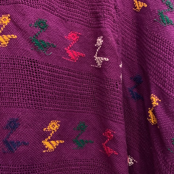 Boho Embroidered Poncho - Picture 3 of 8